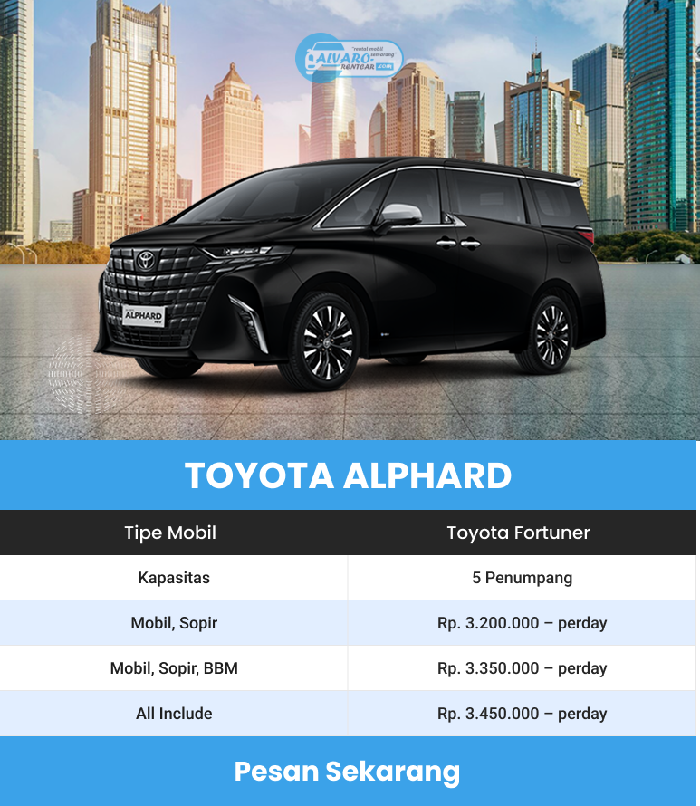 rental mobil jakarta alphard