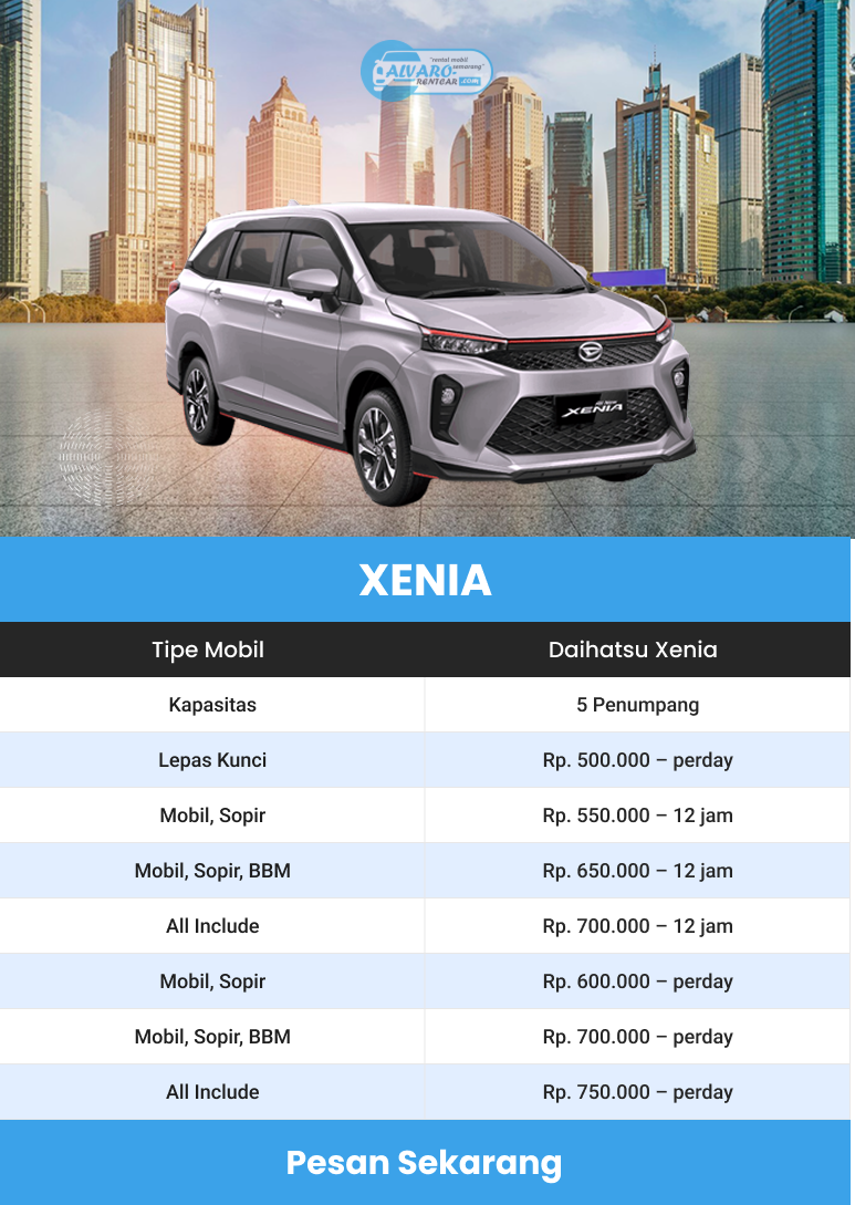 rental mobil jakarta xenia